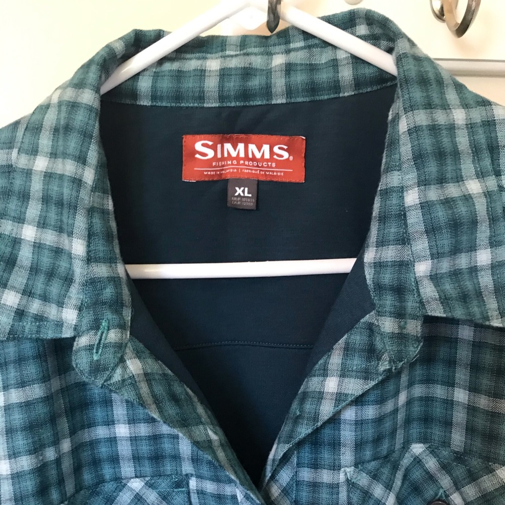 Simms women’s fleece lined flannel jacket